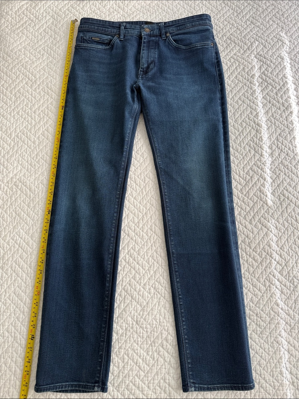 Hugo Boss Men’s Jeans Candiani Denim Straight Leg Size 32 /32 - Picture 5 of 14